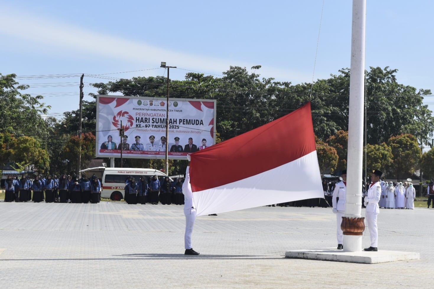 Bupati Aceh Timur Pimpin Upacara Sumpah Pemuda Ke - 97 Tahun 2025 : Guru dan Siswa MAN IC Aceh Timur Ambil Bagian